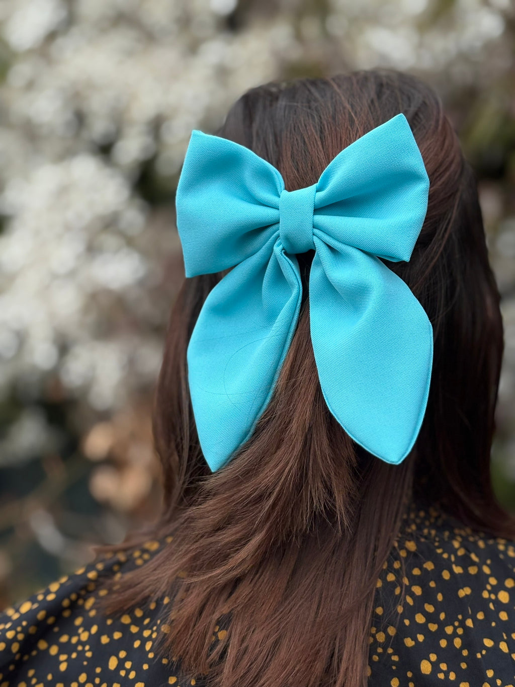 Azure Elegance Bow