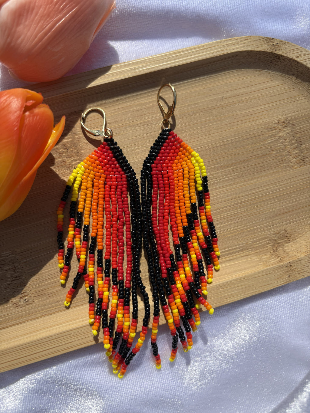 Desert Sun Fringe Oorbellen