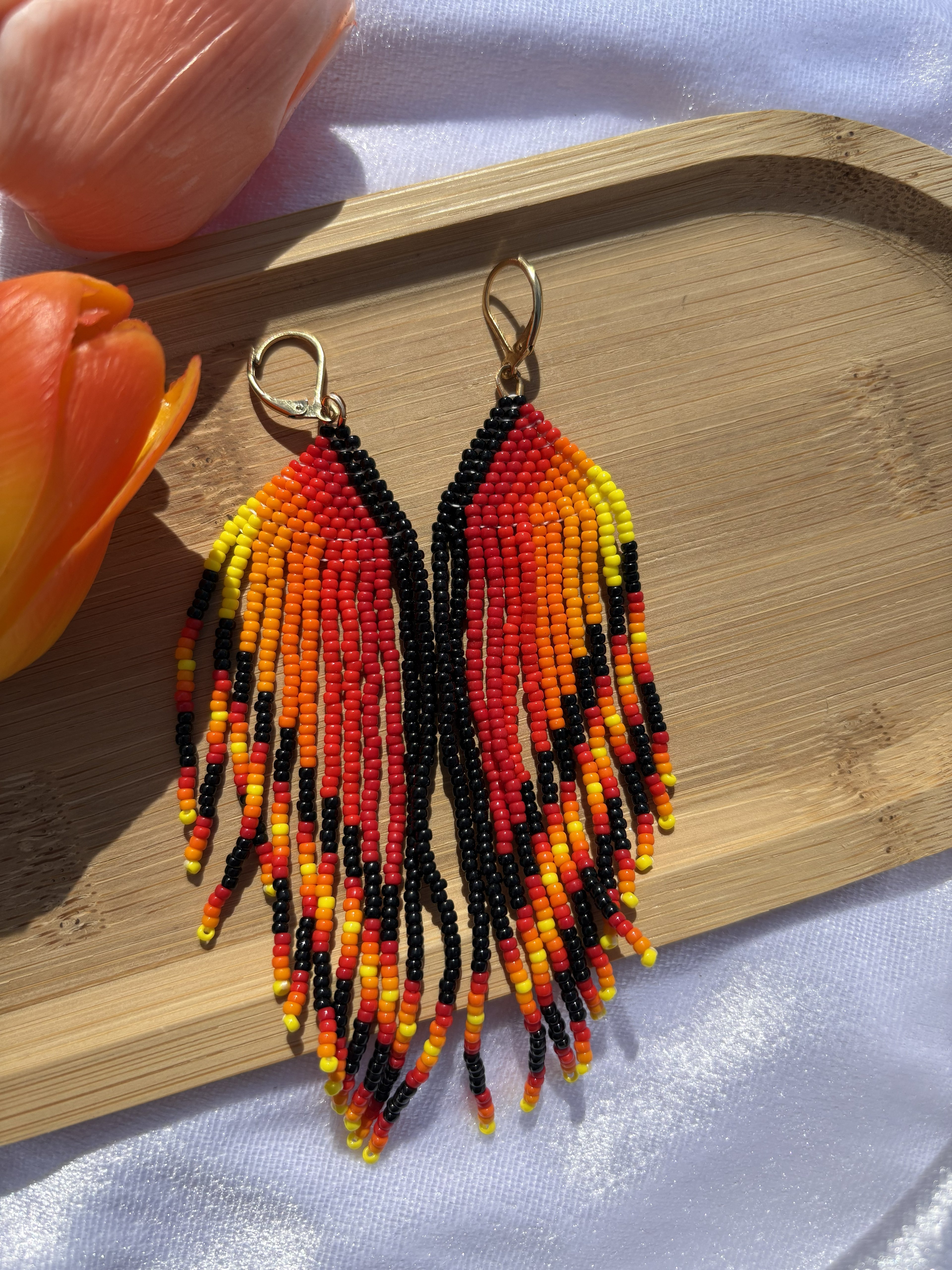 Desert Sun Fringe Oorbellen