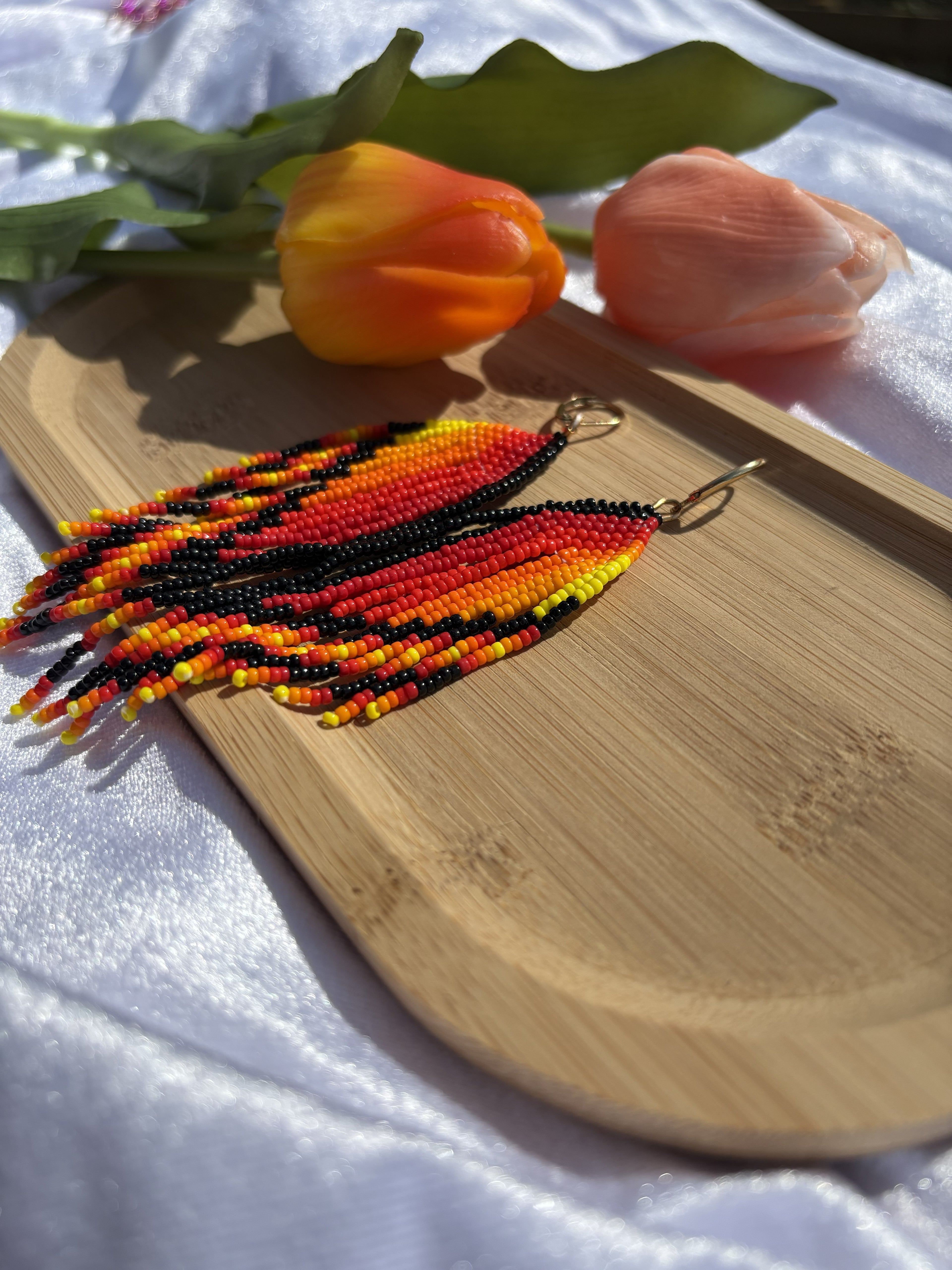 Desert Sun Fringe Oorbellen