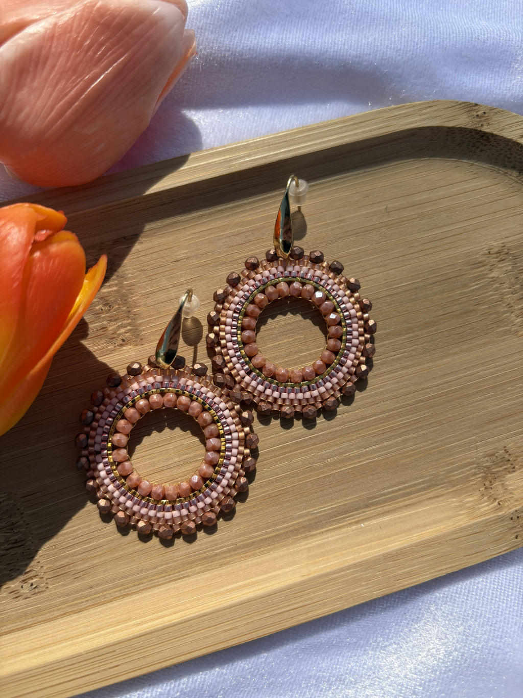 Sienna Halo Oorbellen