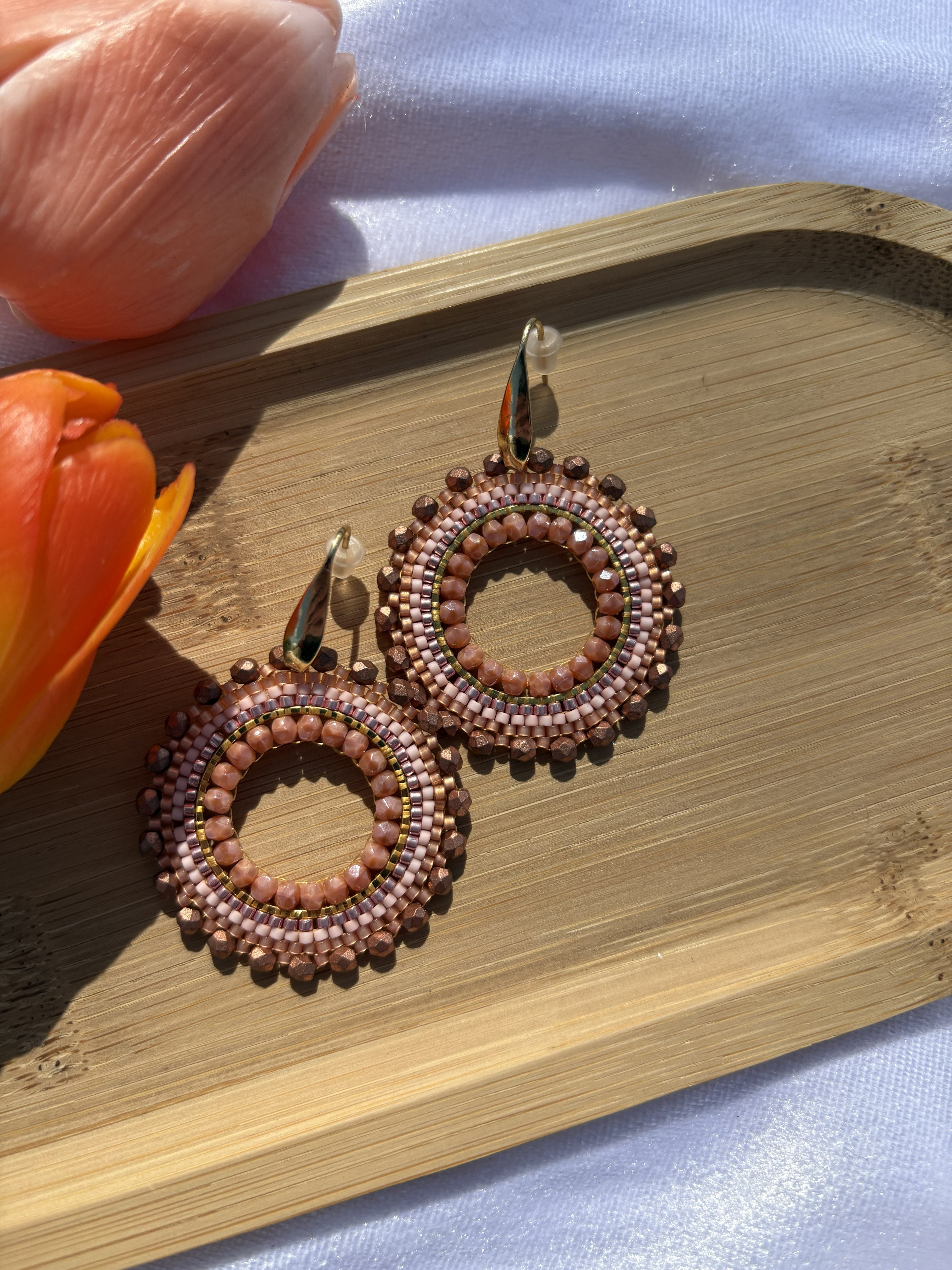 Sienna Halo Oorbellen