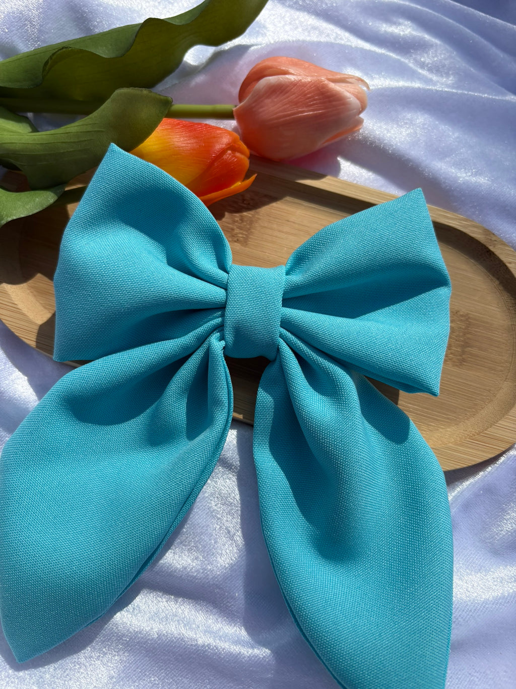 Azure Elegance Bow