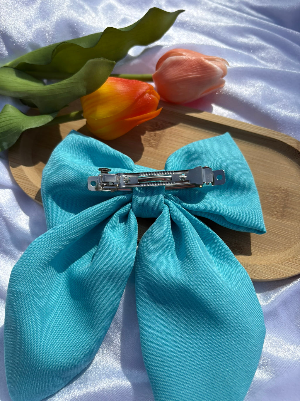 Azure Elegance Bow